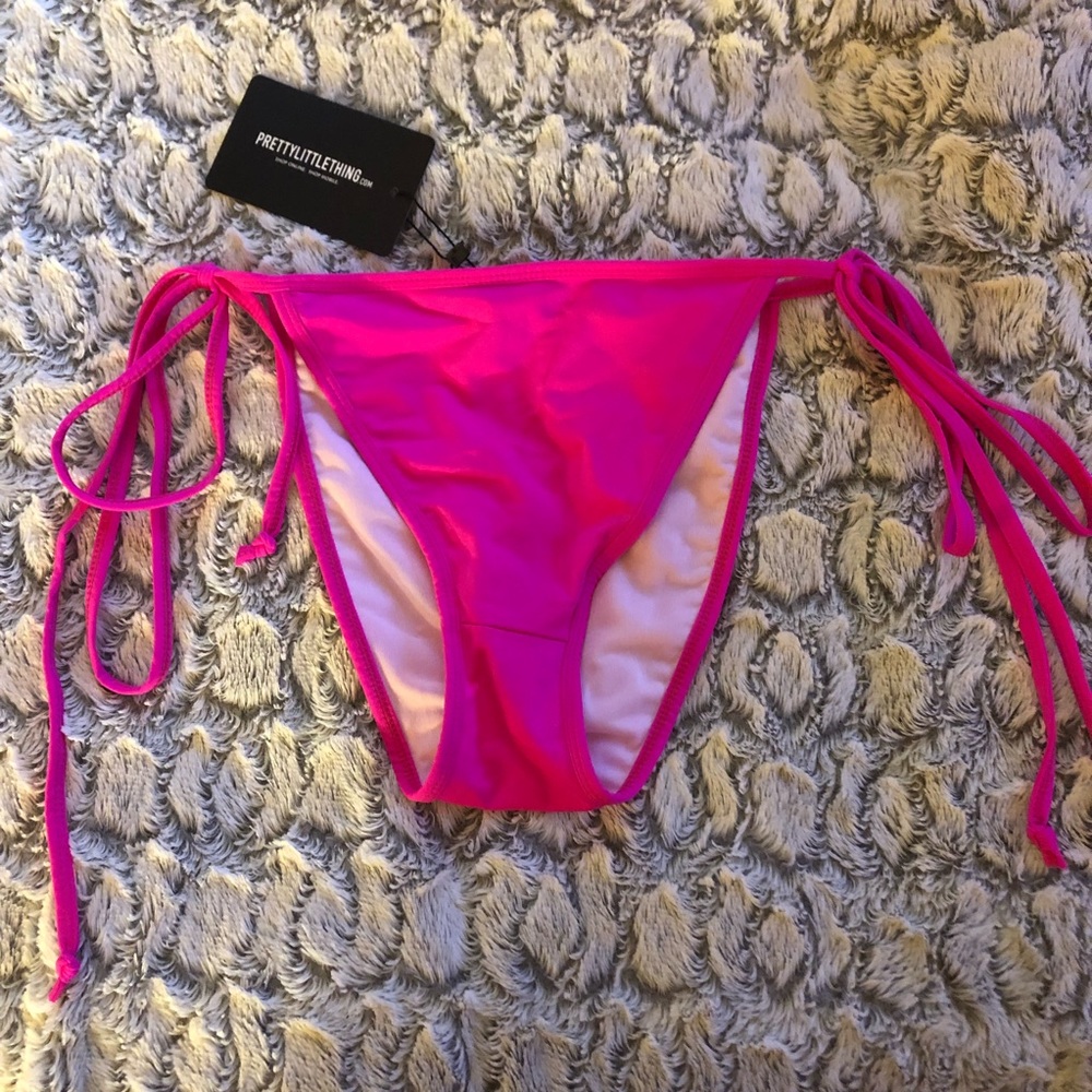 NEW W/TAG Hot Pink High Waisted Swimsuit Bottoms